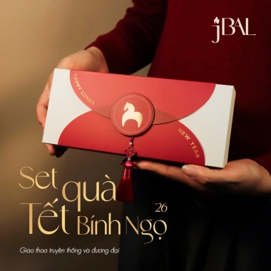 Set quà Tết jBAL - Bộ 3 nến thơm sang trọng, giá ưu đãi 350.000 đồng, giảm từ 427.000
