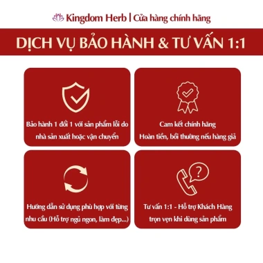 Set quà Tết Kingdom Herb - Hộp quà tặng cao cấp Saffron, Mật ong, Sâm, Đông trùng hạ thảo Giá ưu đãi 665.000₫