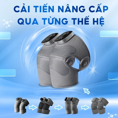 Set Quà Tết Máy Massage Đầu Gối BUMAS M6 Pro Chườm Ấm X‑Warm Khóa Nhiệt 2
