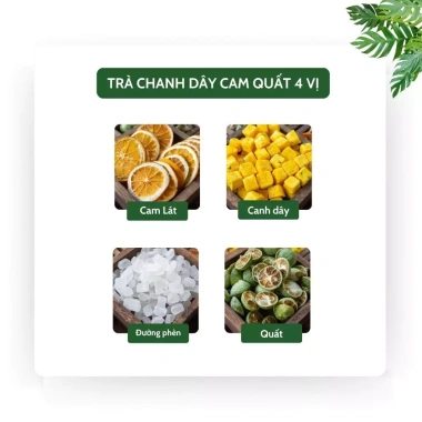 Set quà Tết Như Ý - Trà Chanh Dây Cam Quất + Trà Dưỡng Nhan 7 vị 40 gói detox, thanh nhiệt - Tiệm Trà Việt 185k 3