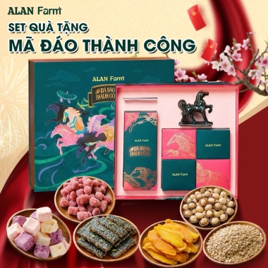 Set Quà Tết Premium Mã Đáo Thành Công Alan Farm - Quà Doanh Nghiệp Giảm 19%
