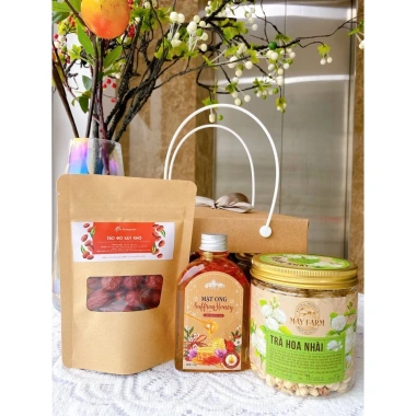 Set Quà Tết Saffron Ngâm Mật Ong 130g + Trà Nhài Táo Đỏ - Giá Ưu Đãi 295k 6