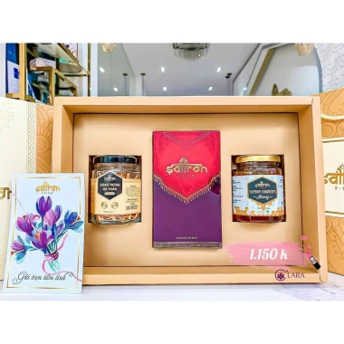 Set quà Tết sang trọng: Nhụy hoa nghệ Tây Saffron 1g, mật ong Đông Trùng, Đông Trùng Hạ Thảo - Giảm tới 20%
