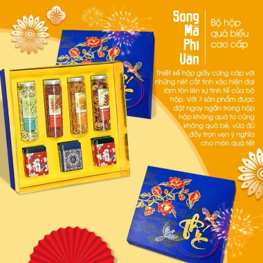 Set quà Tết Song Mã Phi Vân - Hộp trà hoa và thảo mộc sang trọng, tốt sức khỏe, giá ưu đãi 350,000 VND 3