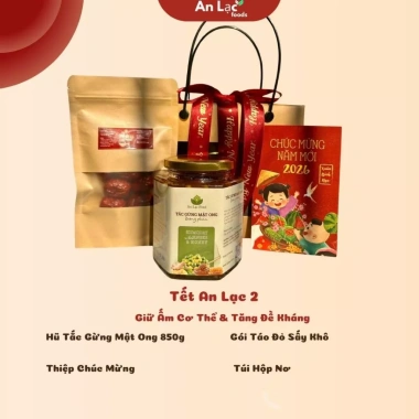 Set Quà Tết Sức Khỏe An Lạc – Tắc Gừng Mật Ong, Mật Ong Tinh Nghệ, Mật Ong Saffron - 255,000đ