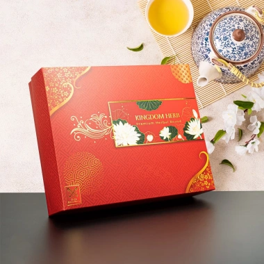 Set quà Tết sức khỏe - Hộp saffron nhụy hoa nghệ tây Kingdom Herb, chỉ 665k