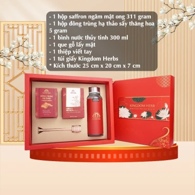 Set quà Tết sức khỏe - Hộp saffron nhụy hoa nghệ tây Kingdom Herb, chỉ 665k 10 Set quà Tết sức khỏe - Hộp saffron nhụy hoa nghệ tây Kingdom Herb, chỉ 665k 10