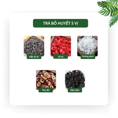 Set quà Tết Trà Bổ Huyết và Trà Đông Trùng 4 vị, hỗ trợ bổ khí, tăng sinh lực - Tiệm Trà Việt