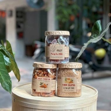 Set Quà Tết Trà Gừng, Mứt Rong Sụn, Trần Bì - Túi Lưới Tái Chế, 419.000 VND 5