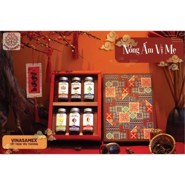 Set Quà Tết VinasaMex Nồng Ấm Vị Mẹ - Quà Tặng Tinh Tế, Hữu Cơ Giá 499k