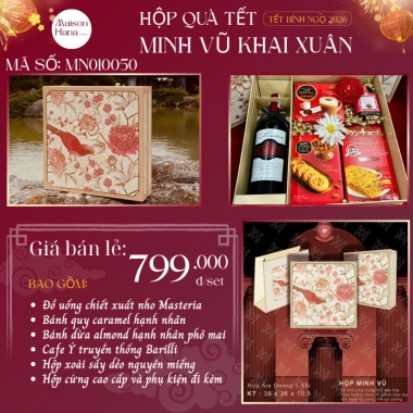 Set Quà Tết Vũ Khai Xuân - 690.000₫, Tặng Gia Đình & Doanh nghiệp - Maison Hana