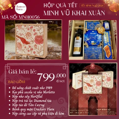 Set Quà Tết Vũ Khai Xuân - 690.000₫, Tặng Gia Đình & Doanh nghiệp - Maison Hana 5 Set Quà Tết Vũ Khai Xuân - 690.000₫, Tặng Gia Đình & Doanh nghiệp - Maison Hana 5