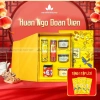 Set quà Tết Xuân Ngọ Đoàn Viên - Hộp trà hoa dưỡng nhan, ô mai truyền thống, quà người thân 350.000