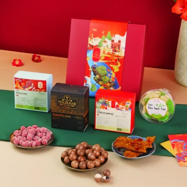 Set Quà Tết Xuân Phú Quý Tài Lộc Đong Đầy - 20% chỉ 312.000₫, quà sang trọng