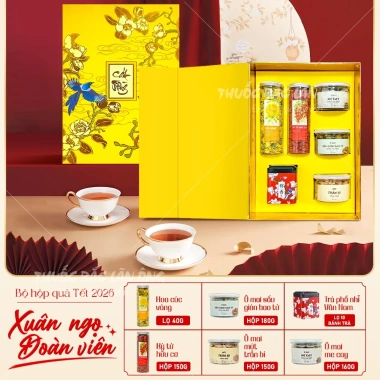 Set quà Thiên Mã Thịnh Vượng 5 trà hoa & thảo mộc tốt cho sức khỏe giá 330.000₫ 10
