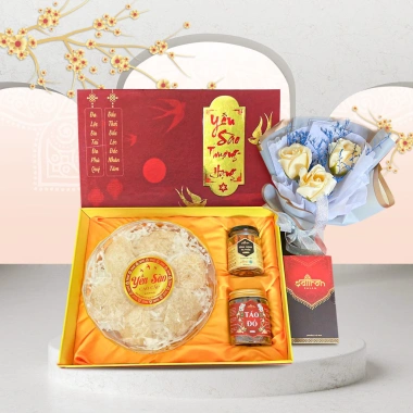 Set quà Tổ yến sào tinh chế cao cấp loại 1 - Yến + Táo đỏ + Đôn trùng, giảm giá 22% 2