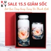 Sét Quà Tri Ân - Bộ Bình Cốc Giữ Nhiệt Ruby Sang Trọng kèm Hộp và Túi xách, 396.000 VND