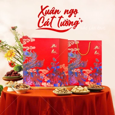 Set quà Xuân Ngọ Cát Tường hộp 8 loại trà hoa & thảo mộc, quà tặng người thân 3