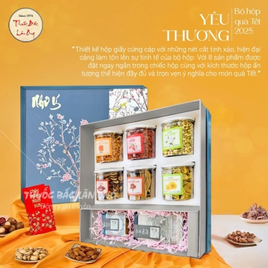 Set quà Xuân Ngọ Cát Tường hộp 8 loại trà hoa & thảo mộc, quà tặng người thân 6