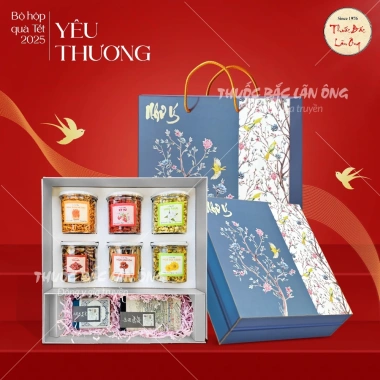 Set quà Xuân Ngọ Cát Tường hộp 8 loại trà hoa & thảo mộc, quà tặng người thân 9