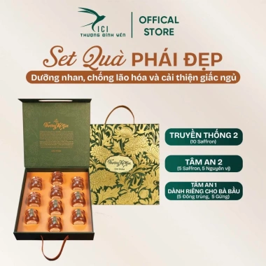 Set Quà Yến 10 Hũ 50g Cici Thượng Đỉnh Hộp Quà Tổ Yến Chưng Sẵn Sang Trọng 861.000₫ 6