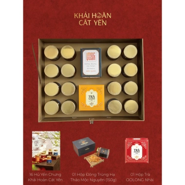 Set Quà Yến Chưng Sẵn 16 Hũ 70ml + Đông Trùng Hạ Thảo Cao Cấp – Quà Sức Khỏe 1,39 Triệu 4