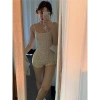 Set quần áo liền hai dây hở lưng sexy gợi cảm họa tiết hoa nhí - Xu hướng thời trang HQ QCCC SP167, chỉ 119k 9