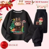 Set Quần Áo Nỉ Giáng Sinh Bé Trai & Gái - Labubu Noel, vải da cá giữ ấm, 296.000₫ 8