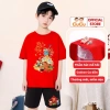 Set Quần Áo Tết 2.026 CIUCIU KID cho Bé Trai & Bé Gái - Bộ Thun Cộc Tay Cotton 4