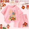 Set Quần Áo Tết 2.026 CIUCIU KID cho Bé Trai & Bé Gái - Bộ Thun Cộc Tay Cotton 8