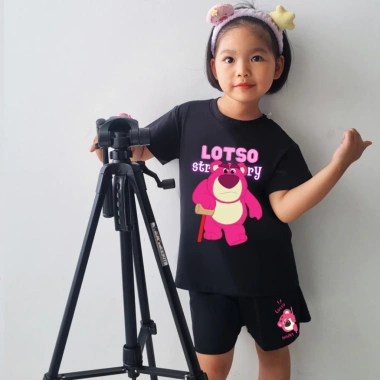 Set quần áo thun cộc tay bé gái Gấu dâu Lotso đa màu 15-40kg BTE150 189.000₫ 3