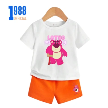 Set quần áo thun cộc tay bé gái Gấu dâu Lotso đa màu 15-40kg BTE150 189.000₫ 6