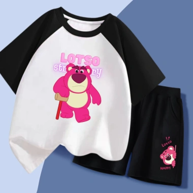 Set quần áo thun cộc tay bé gái Gấu dâu Lotso đa màu 15-40kg BTE150 189.000₫ 7