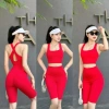 Sét Quần Ngố Áo Bra 2 Dây - Top Gym Yoga Chạy Bộ, Giá Giảm 160.983 VND