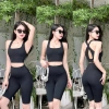 Sét Quần Ngố Áo Bra 2 Dây - Top Gym Yoga Chạy Bộ, Giá Giảm 160.983 VND 5
