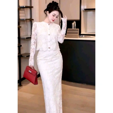 Set ren croptop và chân váy bút chì sang chảnh A22 - Giá 319.000đ, giảm 20%