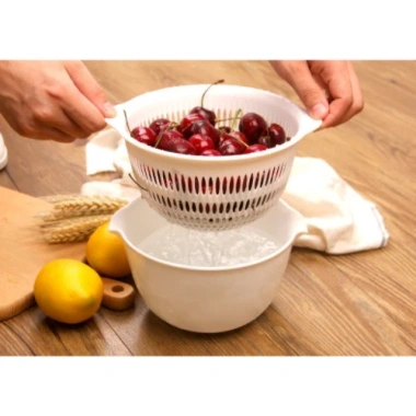 Set rổ/chậu mini màu trắng - Giá 60.000, giảm từ 76.800, phù hợp trang trí nội thất và cây cảnh