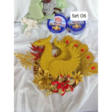 Set rồng công phượng trang trí Tết, tháp bánh tết sét kèm cây keo nến, chỉ 23.200₫ 4