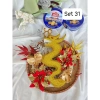Set rồng công phượng trang trí Tết, tháp bánh tết sét kèm cây keo nến, chỉ 23.200₫ 10