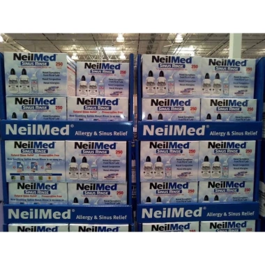 Set Rửa Mũi Neilmed Sinus Rinse 2 chai nhựa + 1 chai nước muối xịt + túi 250 gói muối - Thông mũi, Giá 1.239.000 VND 4
