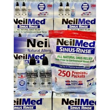 Set Rửa Mũi Neilmed Sinus Rinse 2 chai nhựa + 1 chai nước muối xịt + túi 250 gói muối - Thông mũi, Giá 1.239.000 VND 7