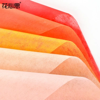 Sét sỉ 10 tờ Giấy mếch lụa gói hoa khổ 47x47cm, nhiều màu, tài lộc, 19.000đ