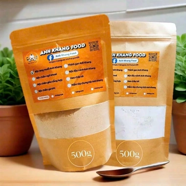 Sét Siêu Tiết Kiệm 500gr Bột Chiên + 500gr Bột Rang Muối Giòn Thơm - Đầy Đủ Cho Món Rang Muối | Anh Khang FOOD