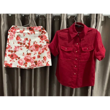 Set sơ mi đỏ hoa Elise size S - Giá ưu đãi 650.000₫, chất liệu thoáng mát, phong cách trẻ trung 3 Set sơ mi đỏ hoa Elise size S - Giá ưu đãi 650.000₫, chất liệu thoáng mát, phong cách trẻ trung 3