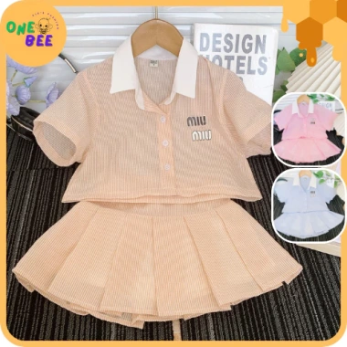 Set Sơ mi và Chân váy bé gái - Thời trang đi học, đi chơi, giá ưu đãi 169.000₫