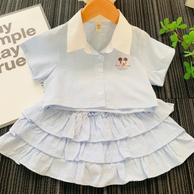 Set Sơ mi và Chân váy bé gái - Thời trang đi học, đi chơi, giá ưu đãi 169.000₫