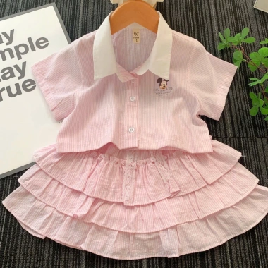 Set Sơ mi và Chân váy bé gái - Thời trang đi học, đi chơi, giá ưu đãi 169.000₫