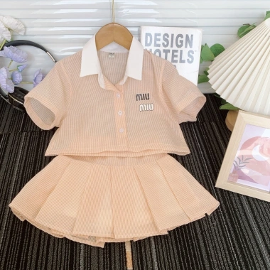 Set Sơ mi và Chân váy bé gái - Thời trang đi học, đi chơi, giá ưu đãi 169.000₫