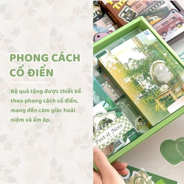 Set sổ tay bullet journal vintage 116 món - Bộ quà tặng scrapbook, giá ưu đãi 140.000₫ 3