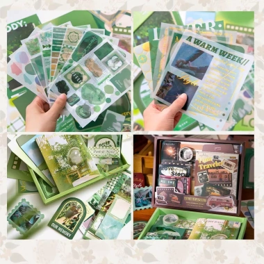 Set sổ tay bullet journal vintage 116 món - Bộ quà tặng scrapbook, giá ưu đãi 140.000₫ 7